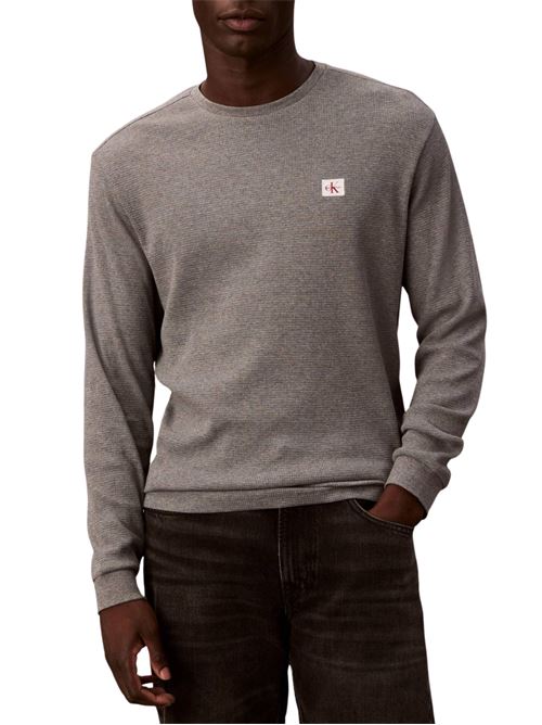 T-shirt a manica lunga con logo Calvin Klein Jeans | LV040EM217P7E